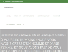 Tablet Screenshot of mosquee-creteil.fr